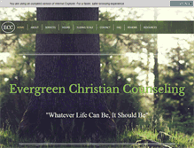 Tablet Screenshot of evergreenccc.com